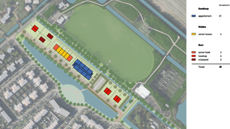 Plattegrond van de bouwlocatie