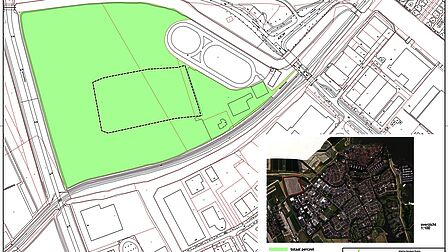 Plattegrond van het azc-terrein in Medemblik